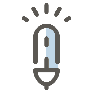 cold laser icon blue